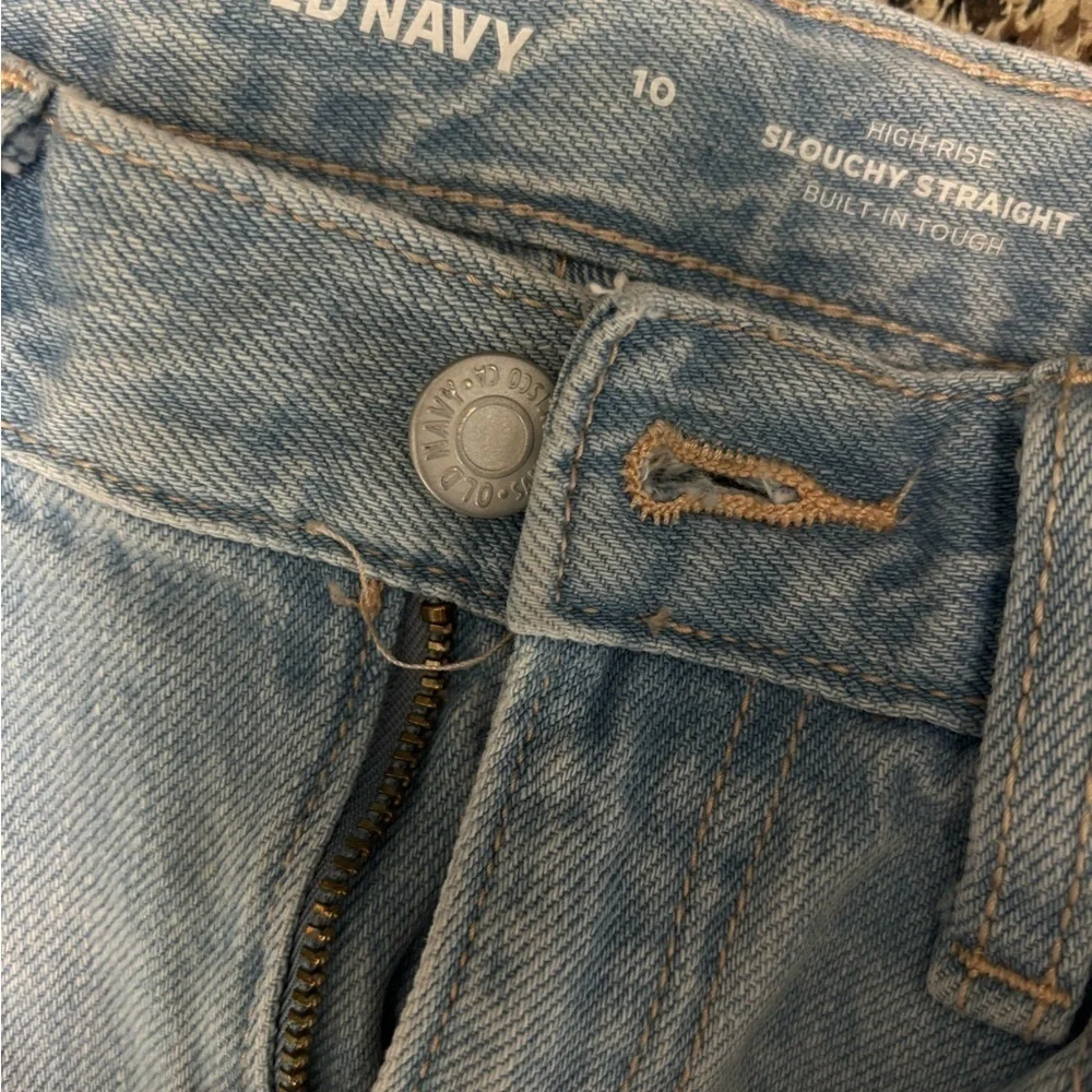 Old navy high-rise slouchy-straight jeans